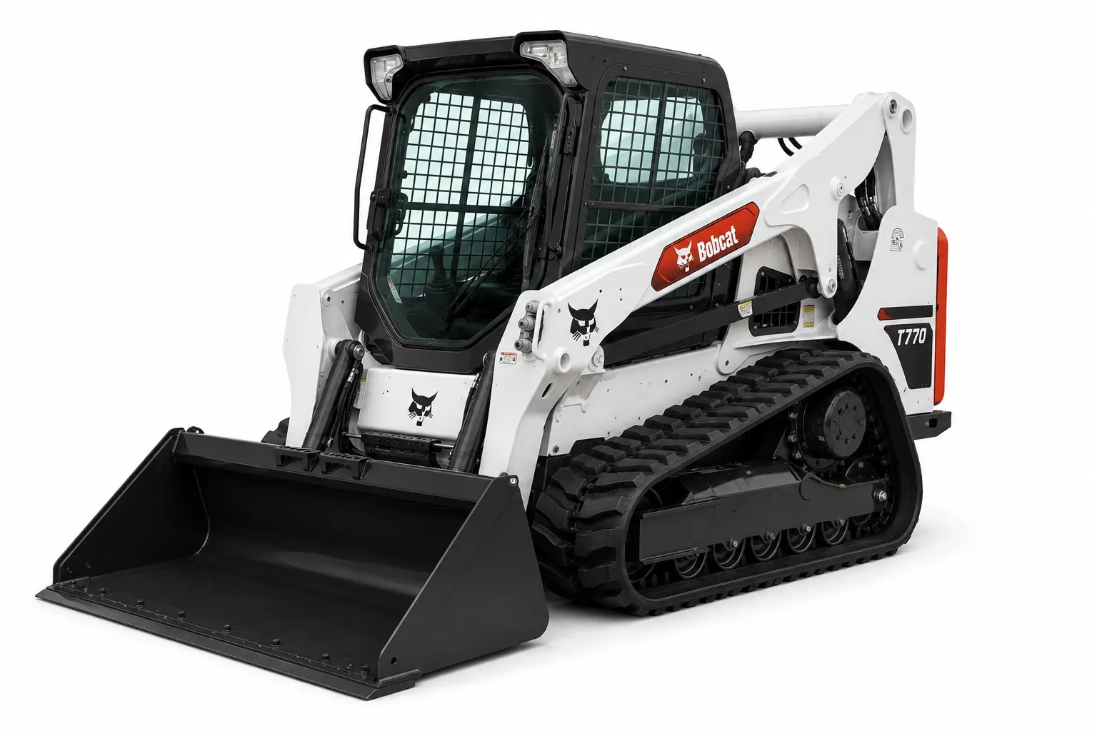 Bobcat with tracks png